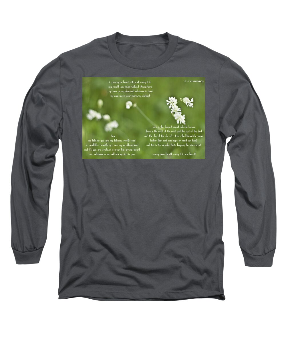 I Carry Your Heart Long Sleeve T-Shirt featuring the photograph I Carry Your Heart by Georgia Clare