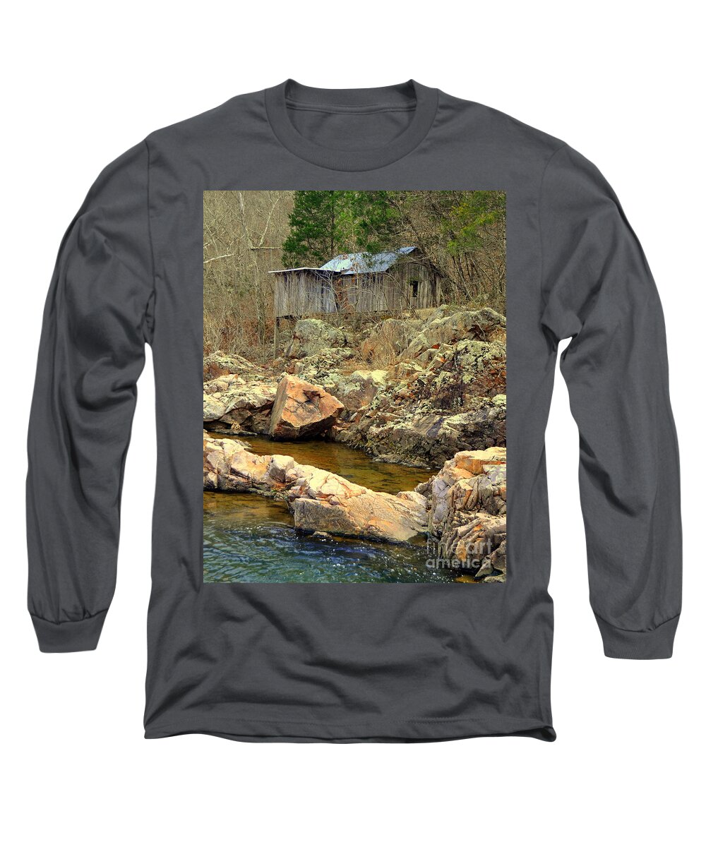 Mill Long Sleeve T-Shirt featuring the photograph Klepzig Mill #1 by Marty Koch