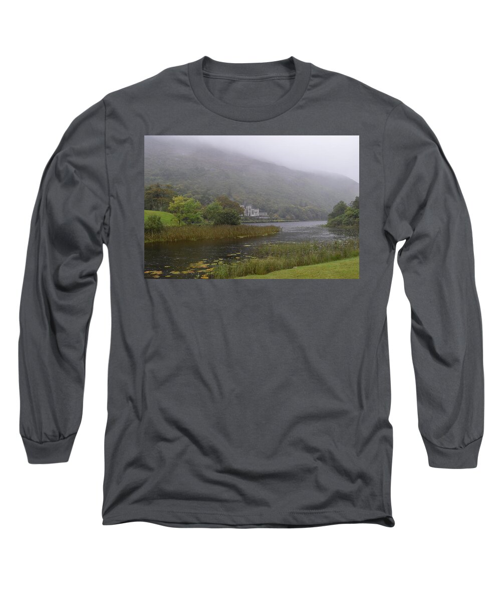 Ireland Long Sleeve T-Shirt featuring the photograph Kylemore Abbey #1 by Curtis Krusie