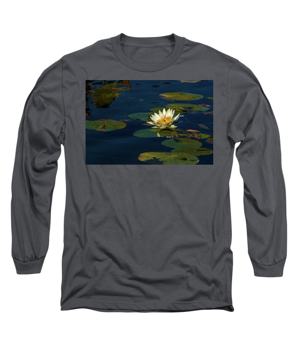 Lily Pad Long Sleeve T-Shirt featuring the photograph Lily Pad #1 by Xavier Cardell
