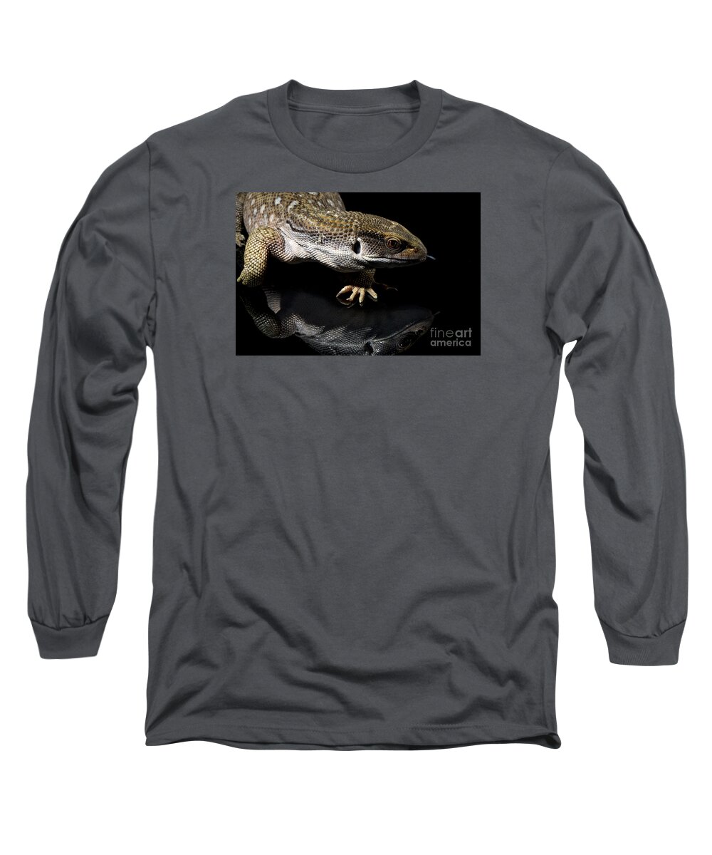 Lizards Long Sleeve T-Shirt featuring the photograph Lizards #1 by Gunnar Orn Arnason