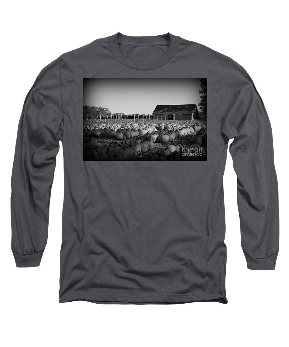Fall Long Sleeve T-Shirt featuring the photograph Make Way For Pumpkins #1 by Barbara Bardzik