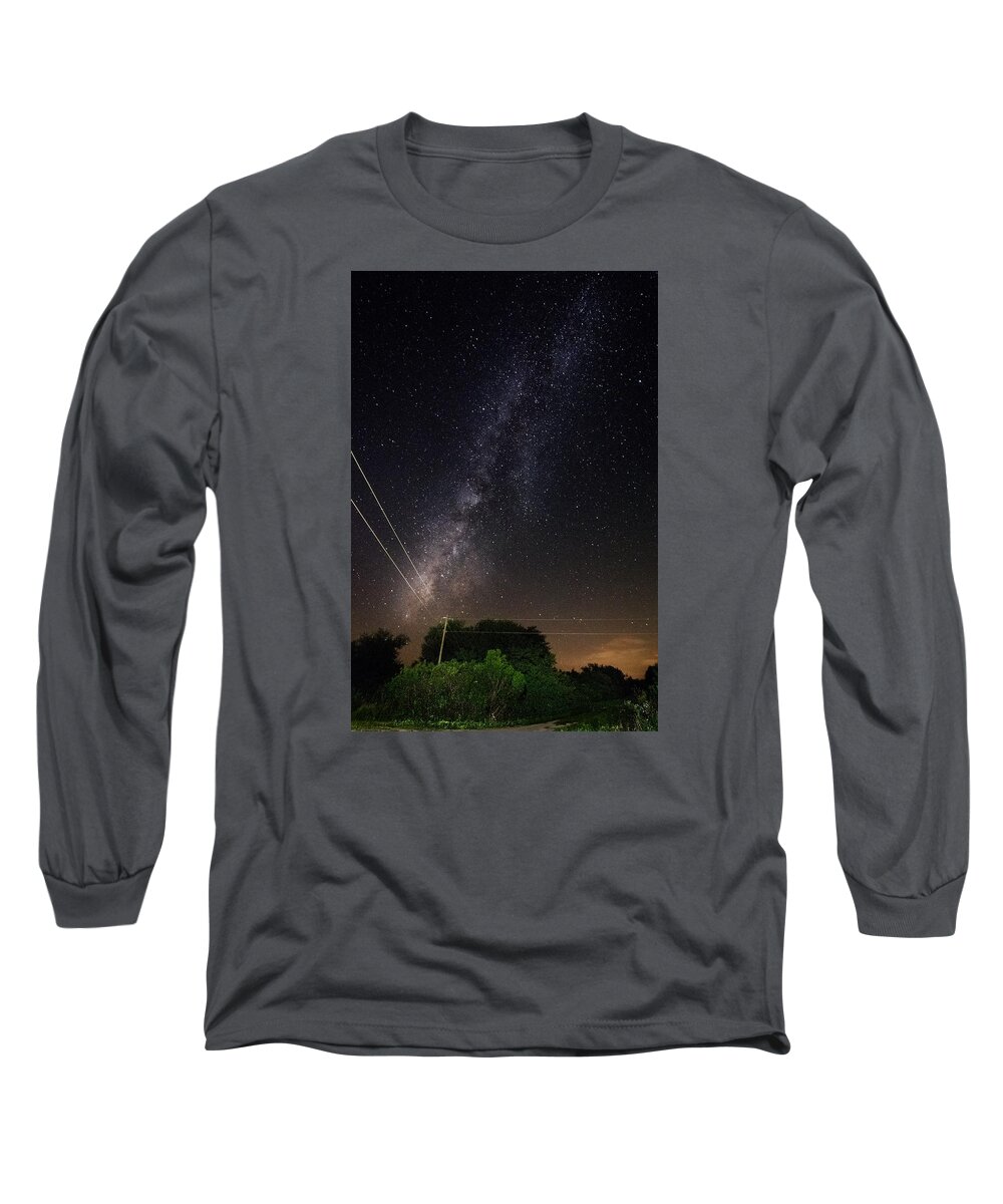 Milky Way Long Sleeve T-Shirt featuring the photograph Milky Way #1 by Christopher Perez
