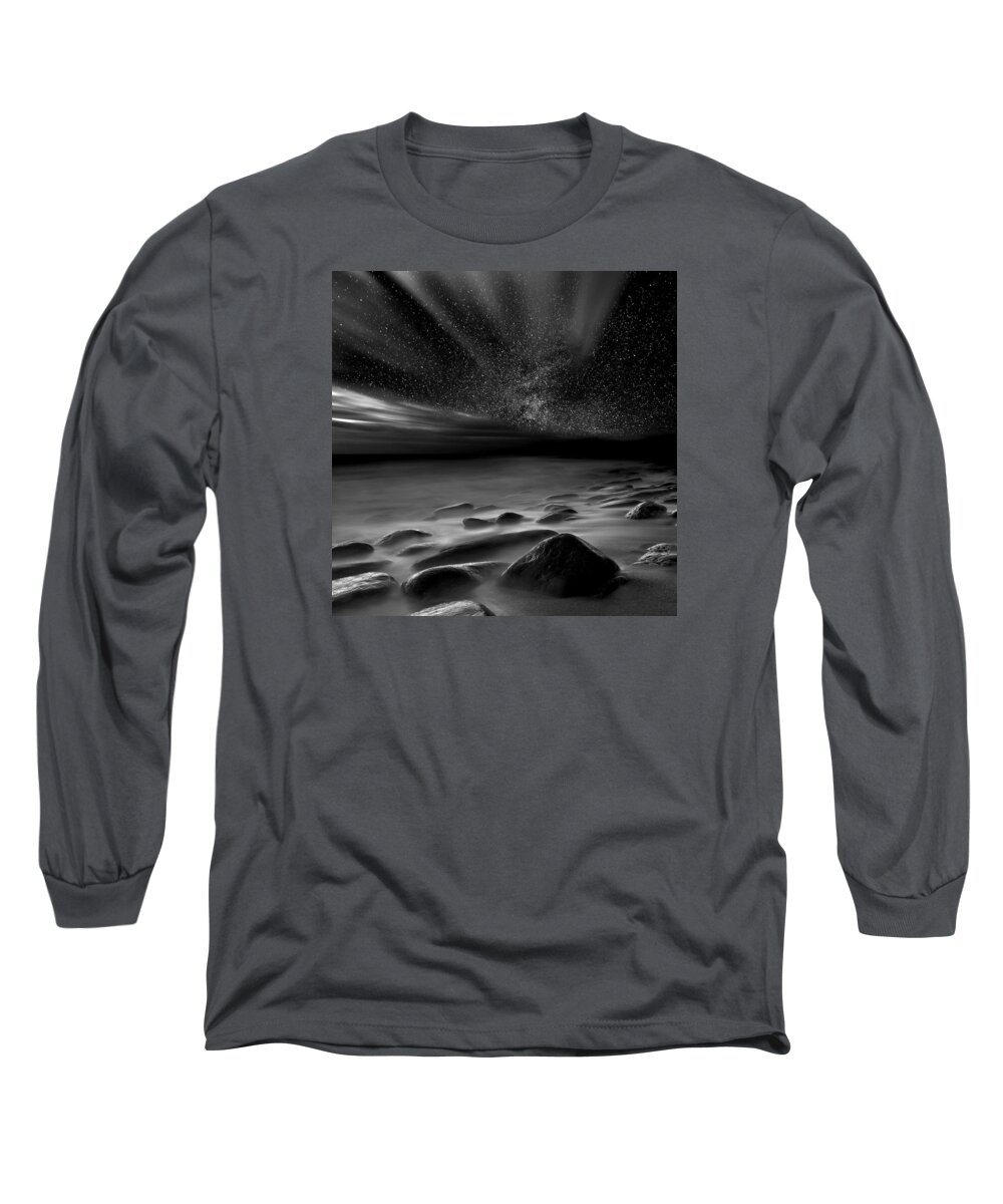 Night Long Sleeve T-Shirt featuring the photograph Moonlight #2 by Jorge Maia