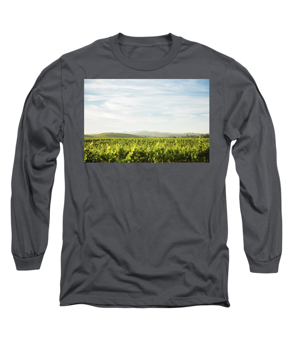 Napa Valley Long Sleeve T-Shirt featuring the photograph Napa Valley Vineyards #2 by Aileen Savage