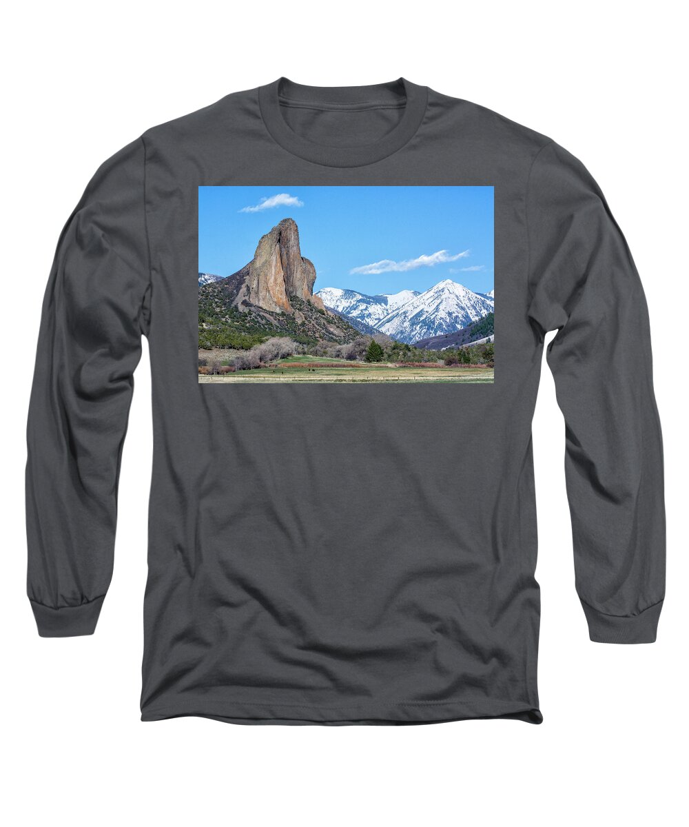 Crawford Long Sleeve T-Shirt featuring the photograph Needle Rock #2 by Angela Moyer