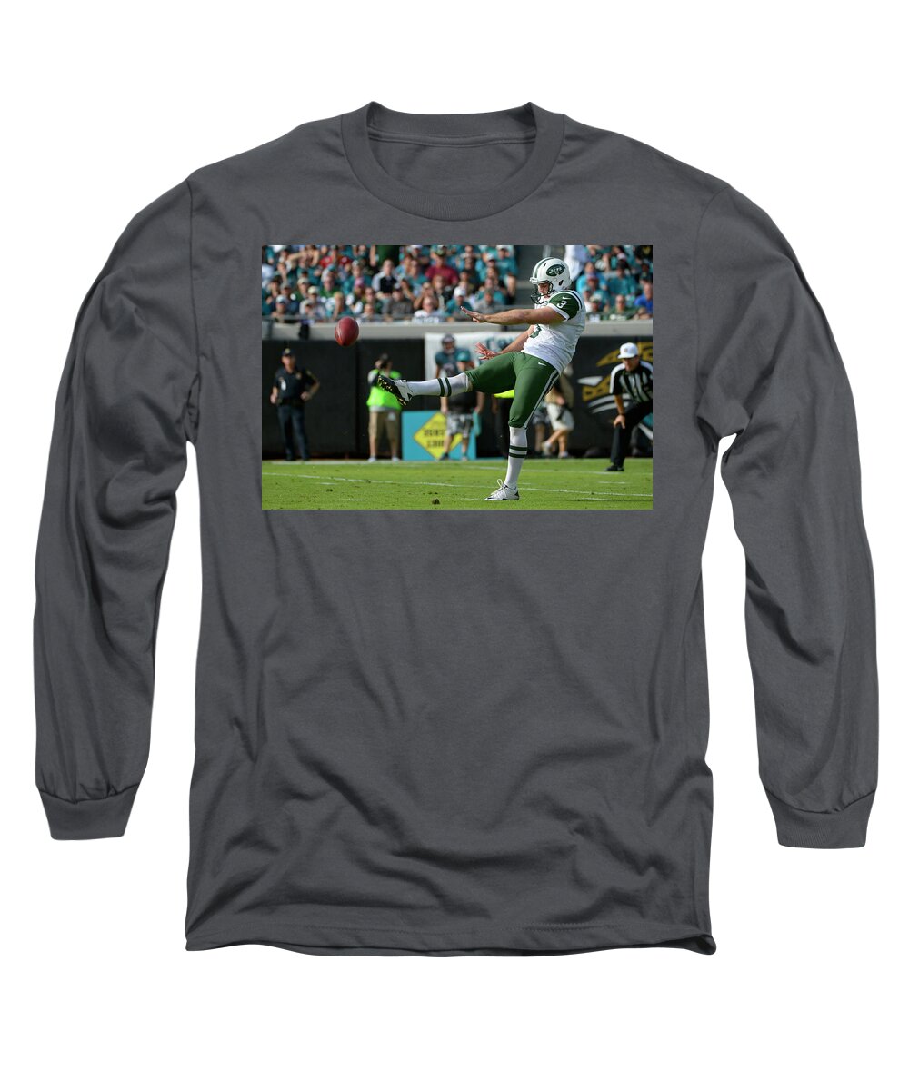 New York Jets Long Sleeve T-Shirt featuring the digital art New York Jets #1 by Super Lovely