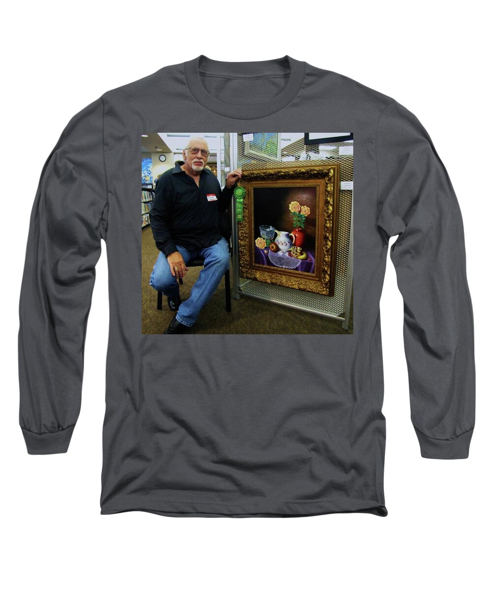 Still Life Long Sleeve T-Shirt featuring the painting Nostalgic vision #1 by Gene Gregory