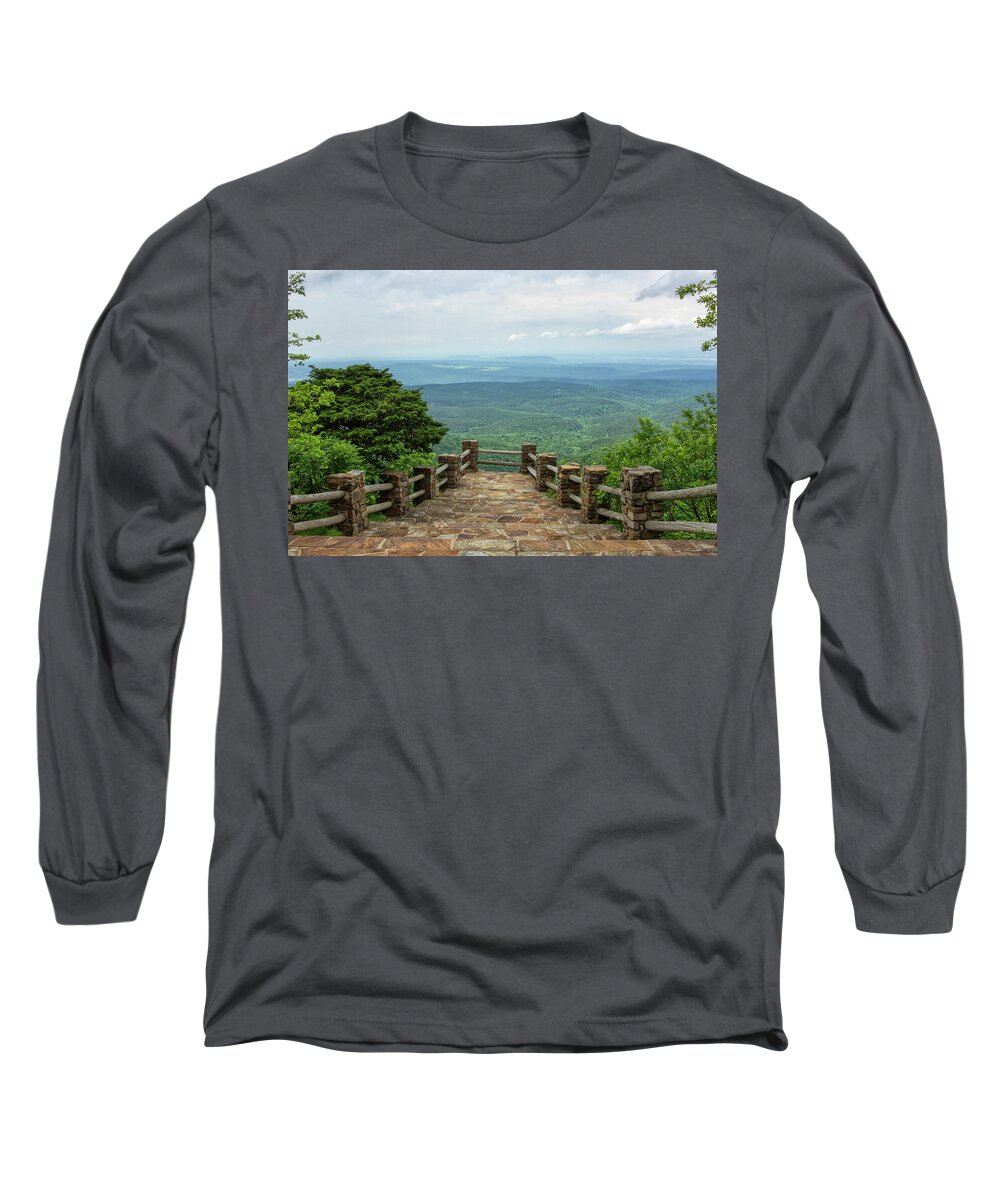 Mount Magazine Long Sleeve T-Shirt featuring the photograph The View #2 by Tammy Chesney
