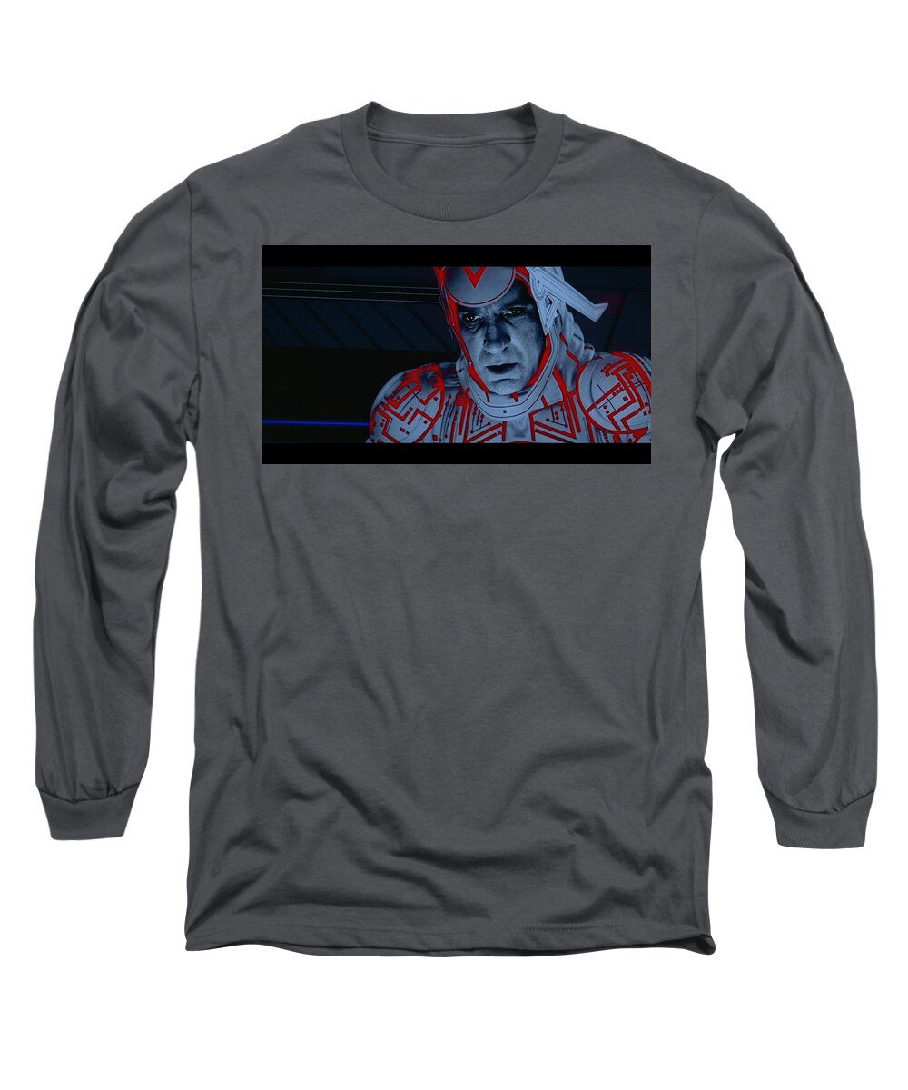 Tron Long Sleeve T-Shirt featuring the digital art Tron #1 by Maye Loeser