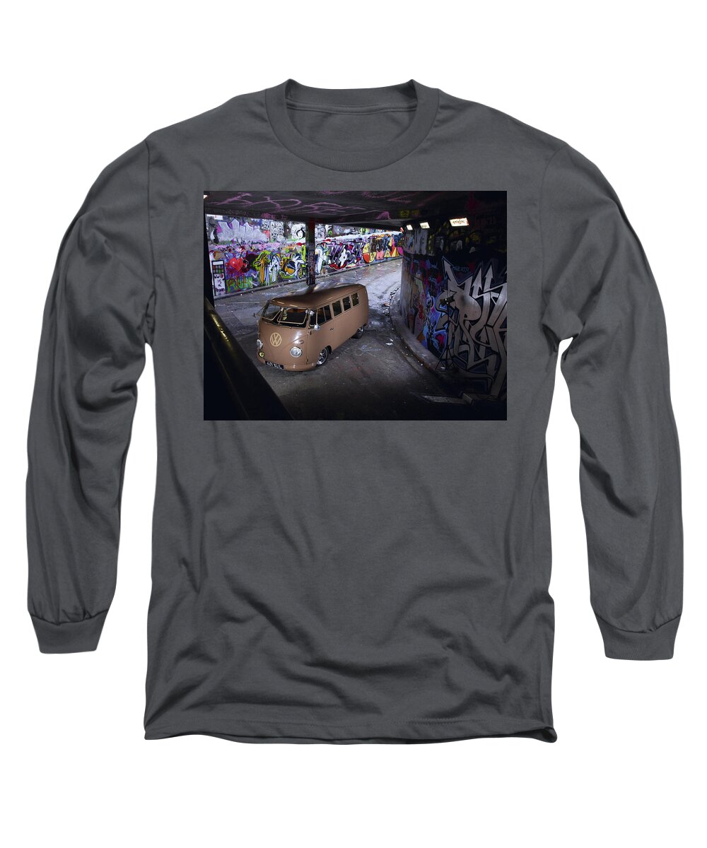 Volkswagen Microbus Long Sleeve T-Shirt featuring the photograph Volkswagen Microbus #1 by Mariel Mcmeeking