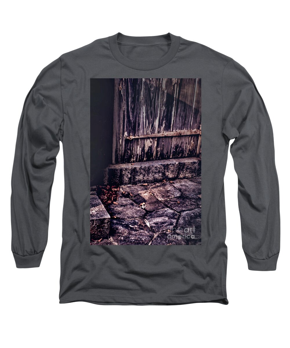 Weathered Long Sleeve T-Shirt featuring the photograph Wood and Stone #1 by Sandy Moulder
