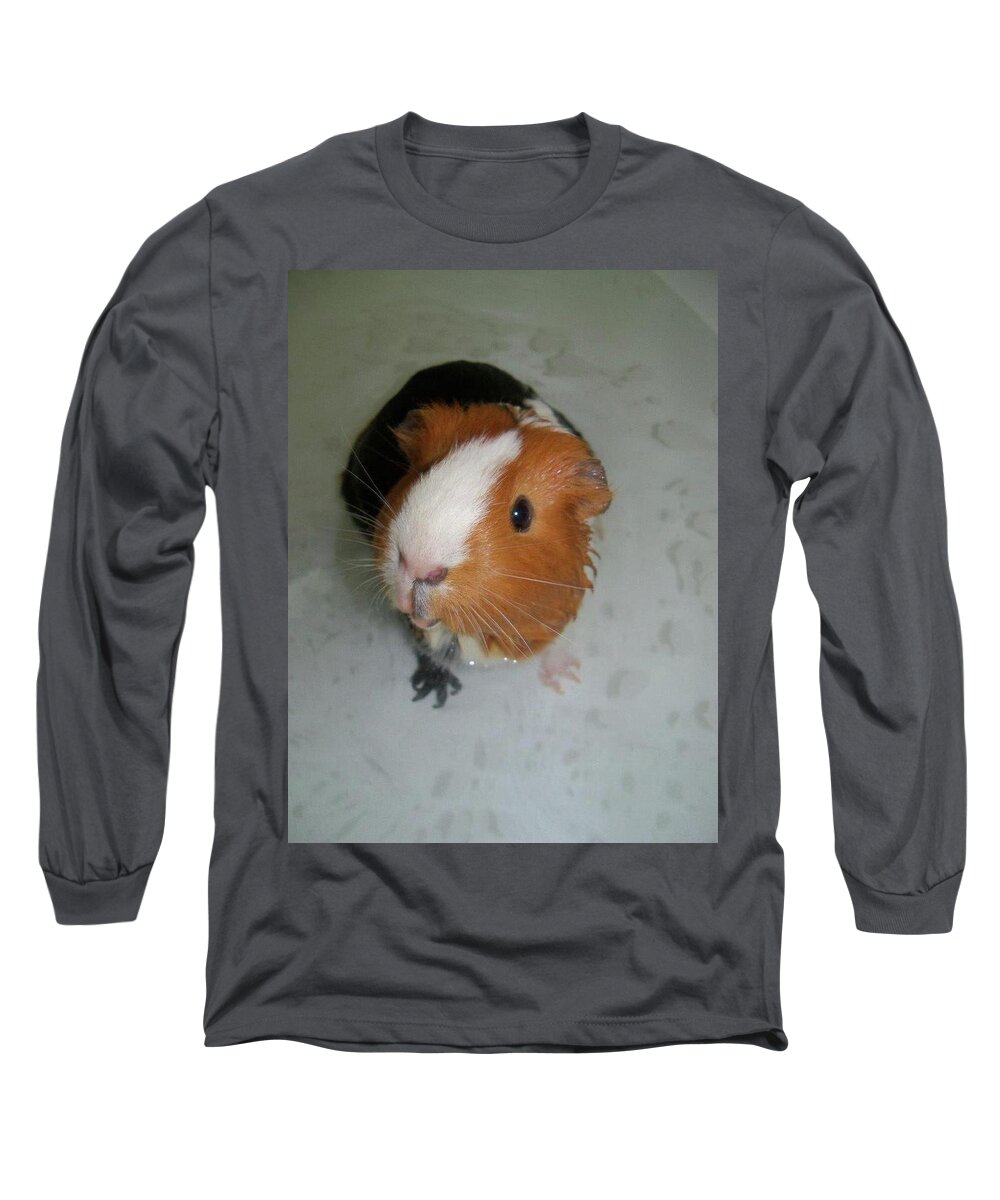 Guinea Pig Long Sleeve T-Shirt featuring the photograph Guinea Pig #13 by Jackie Russo