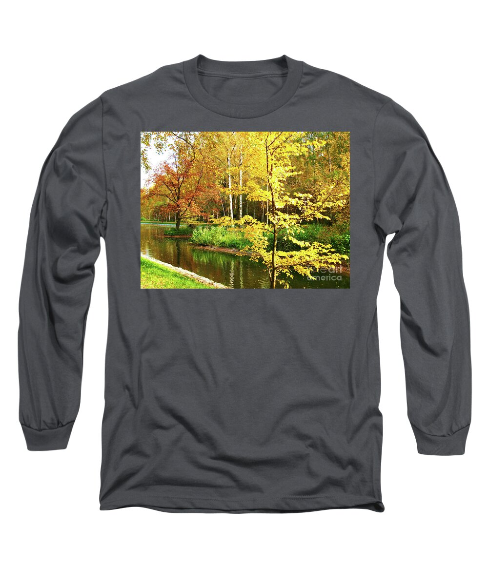 Autumn Long Sleeve T-Shirt featuring the photograph Autumn landscape #15 by Irina Afonskaya