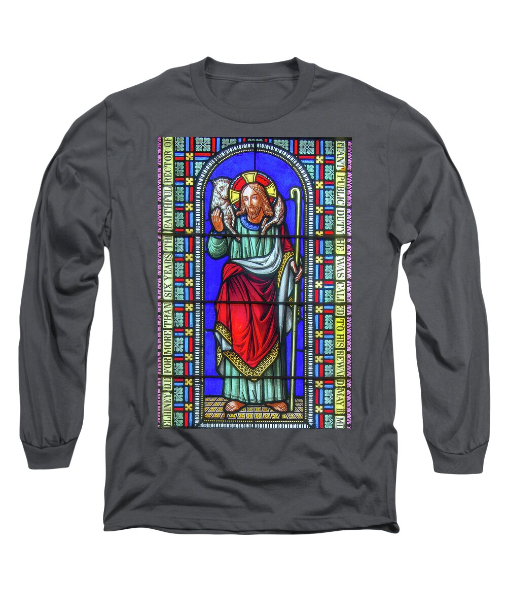 Saint Annes Long Sleeve T-Shirt featuring the digital art Saint Anne's Windows #15 by Jim Proctor
