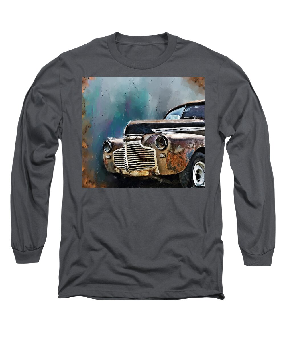 Chevy Long Sleeve T-Shirt featuring the digital art 1941 Chevy by Susan Kinney