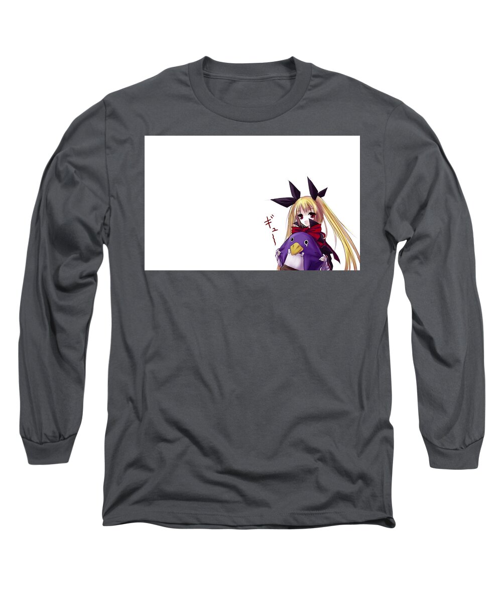Blazblue Long Sleeve T-Shirt featuring the digital art Blazblue #2 by Super Lovely