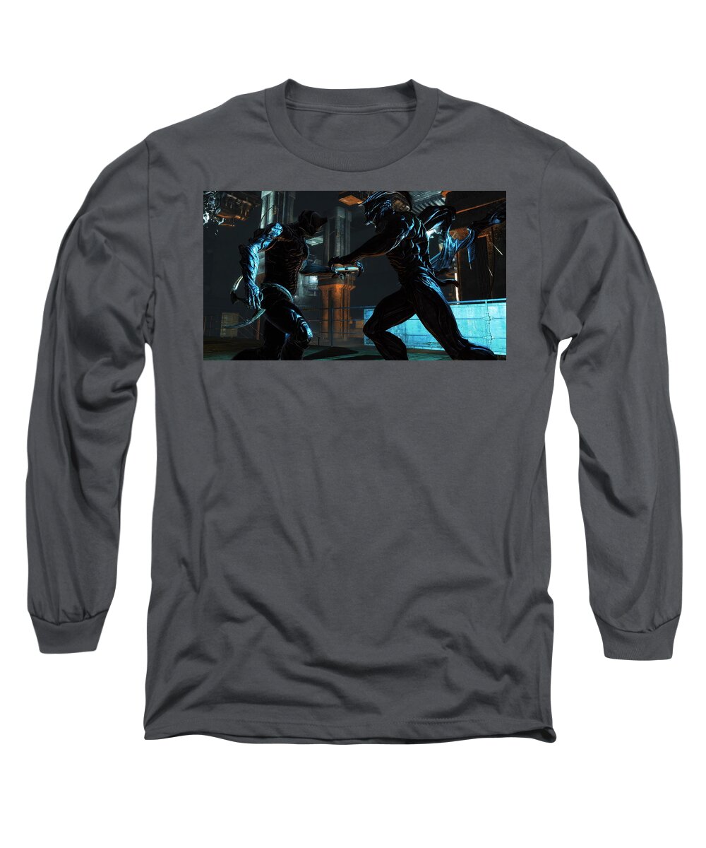 Dark Sector Long Sleeve T-Shirt featuring the digital art Dark Sector #2 by Super Lovely