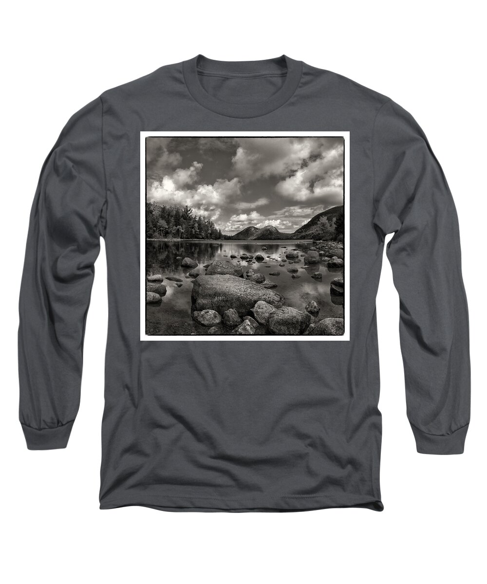 Maine Long Sleeve T-Shirt featuring the photograph Jordon Pond #2 by Robert Fawcett