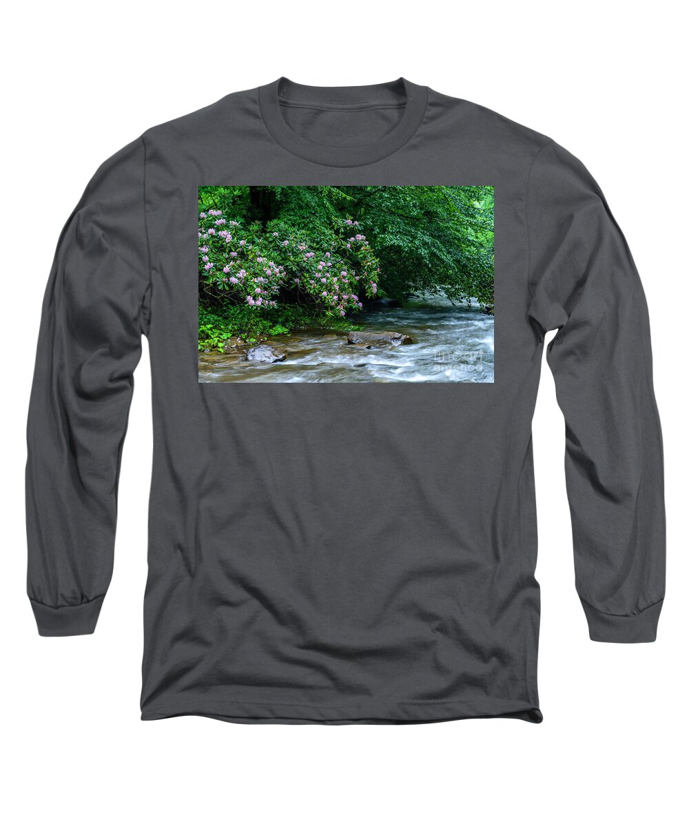 Summer Long Sleeve T-Shirt featuring the photograph Summer along Birch River #2 by Thomas R Fletcher