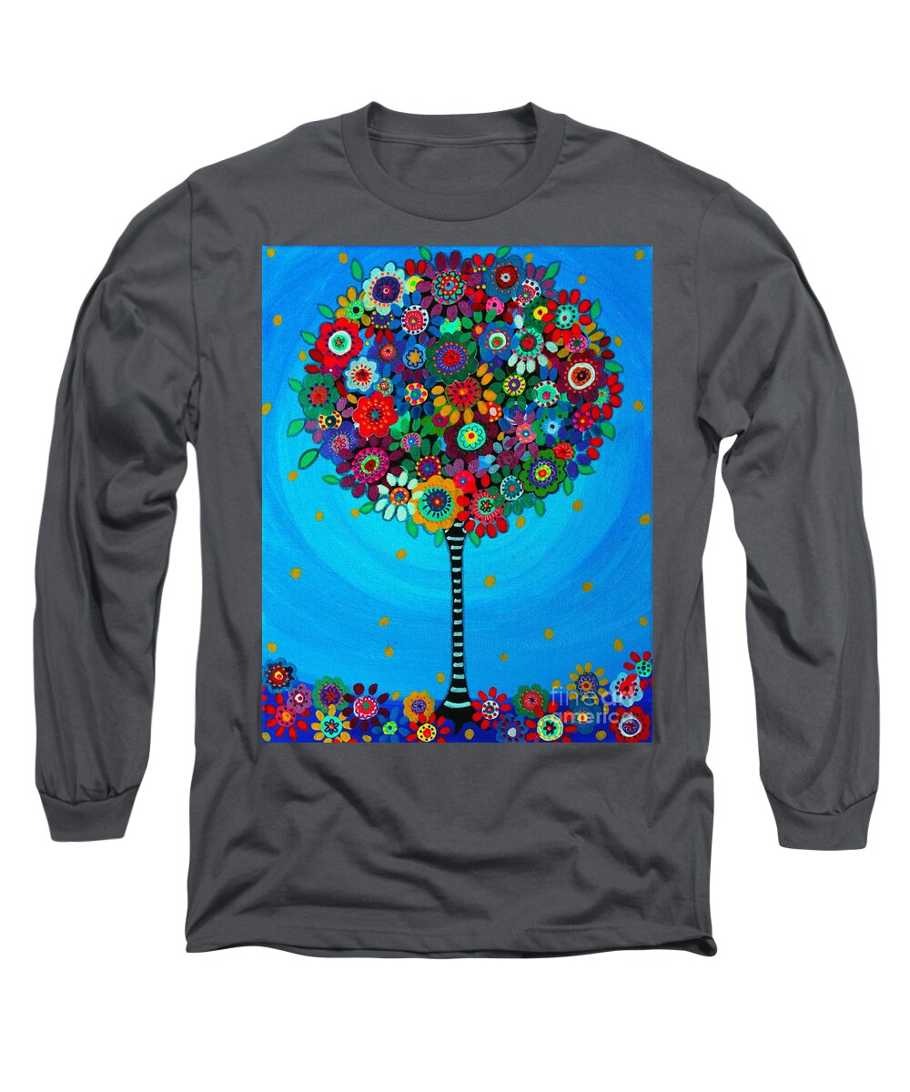 Gay Solomon Long Sleeve T-Shirt featuring the painting Tree Of Life #2 by Pristine Cartera Turkus