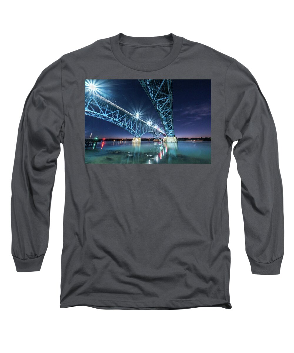 A7s Long Sleeve T-Shirt featuring the photograph Lake Erie Sunset #22 by Dave Niedbala