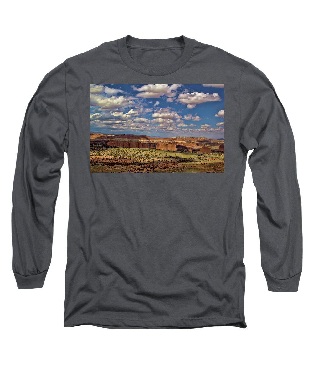 Capitol Reef National Park Long Sleeve T-Shirt featuring the photograph Capitol Reef National Park Catherdal Valley #23 by Mark Smith