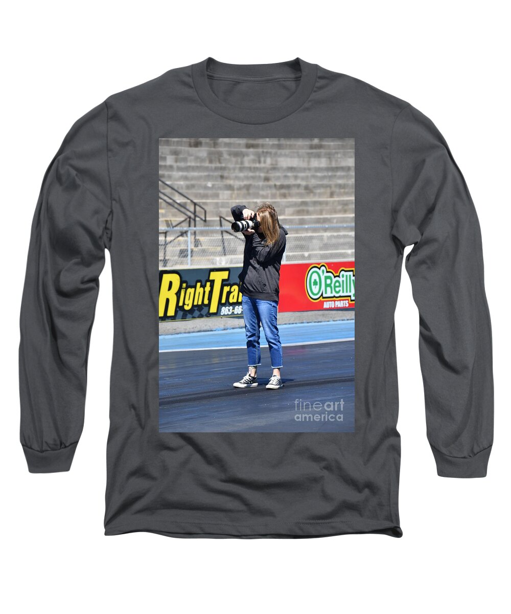 Motorcycle Long Sleeve T-Shirt featuring the photograph Mancup SGMP 2017 by JT #23 by Jack Norton