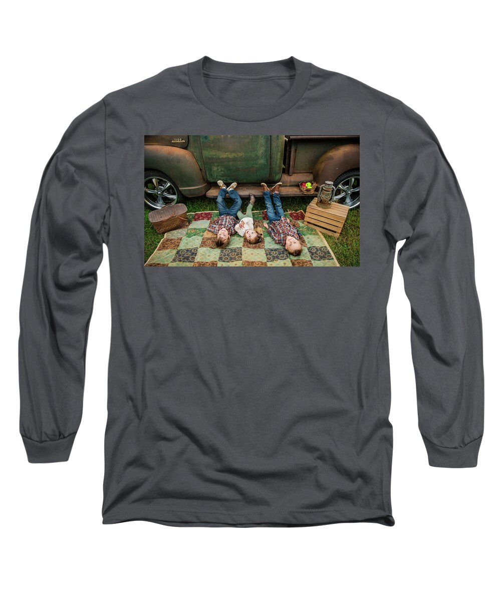 Grandchildren Long Sleeve T-Shirt featuring the photograph 3 Of My Angels by Cynthia Wolfe
