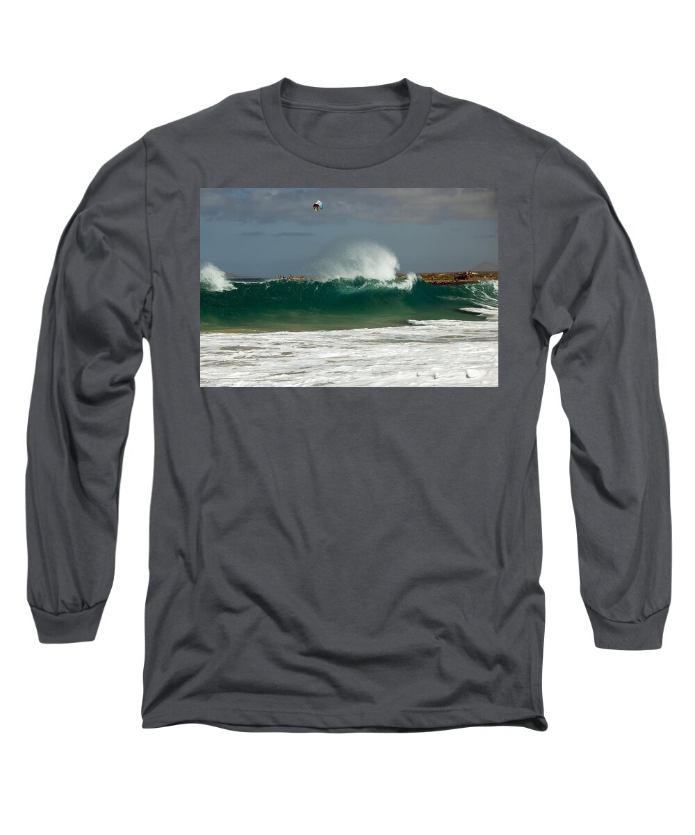 Atlantic Sea Long Sleeve T-Shirt featuring the photograph Cape Verde by Gouzel -