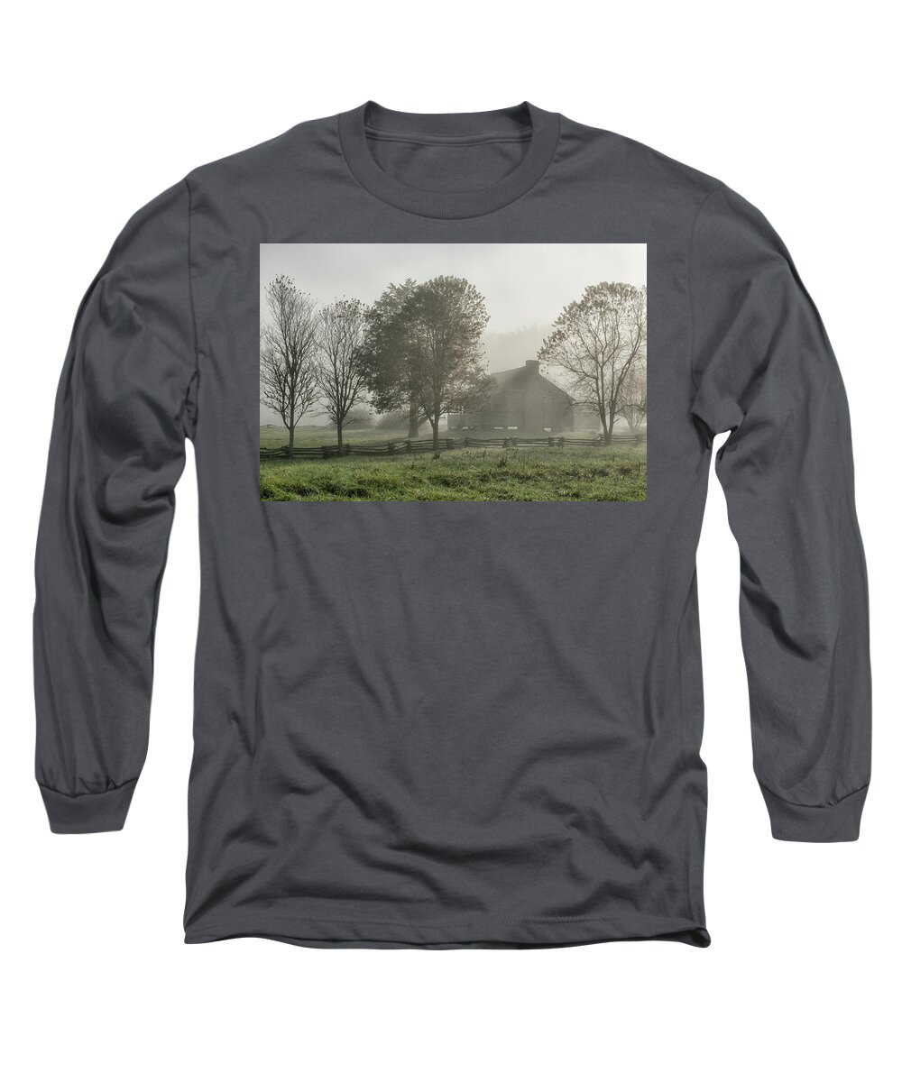 Cades Cove Long Sleeve T-Shirt featuring the photograph The Dan Lawson Place 2 by Victor Culpepper