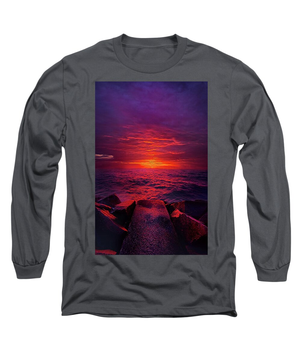 Clouds Long Sleeve T-Shirt featuring the photograph The Path #3 by Phil Koch