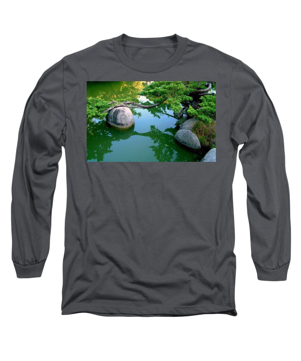 River Long Sleeve T-Shirt featuring the digital art River #37 by Super Lovely