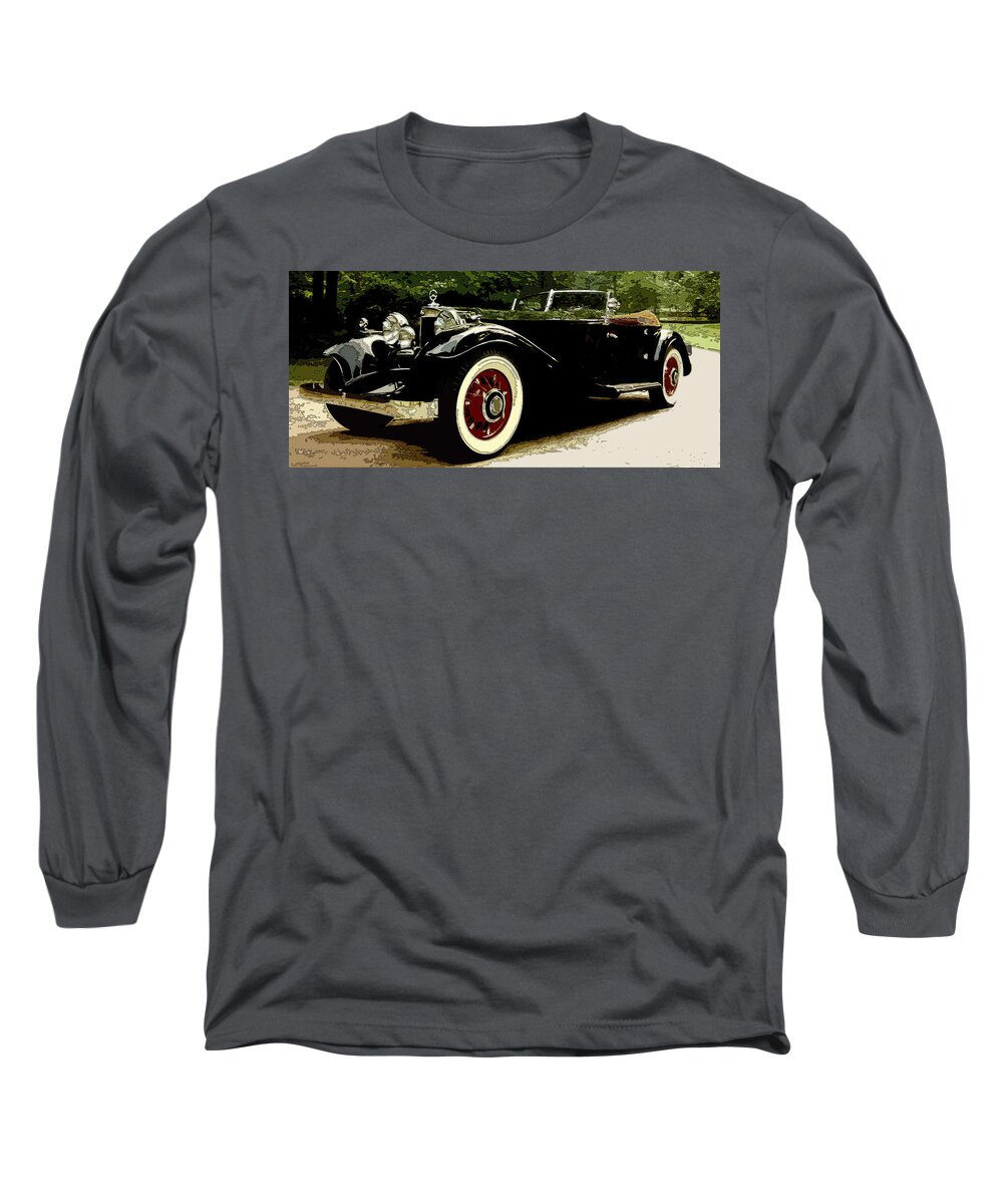 1934 Mercedes Long Sleeve T-Shirt featuring the photograph 380 K one of a kind by James Rentz