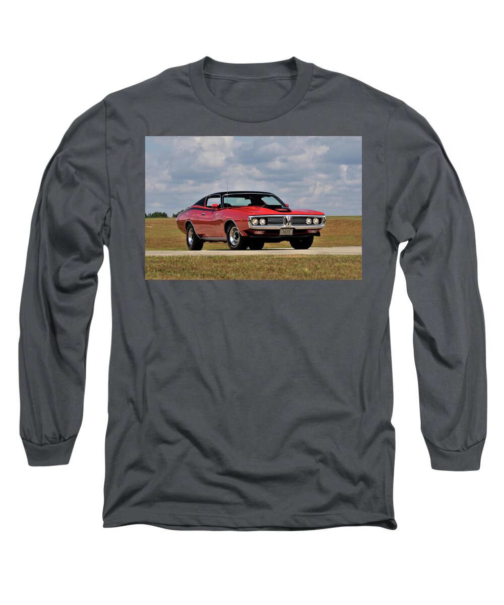 Dodge Charger Super Bee Long Sleeve T-Shirt featuring the photograph Dodge Charger Super Bee #4 by Jackie Russo