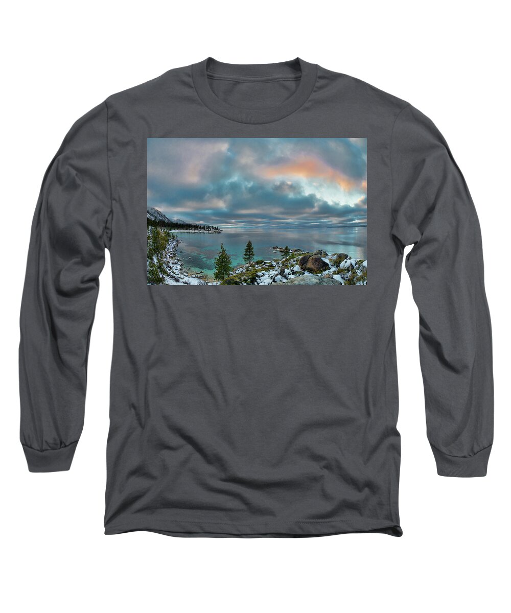Sand Long Sleeve T-Shirt featuring the photograph Sand Harbor Sunset #4 by Martin Gollery