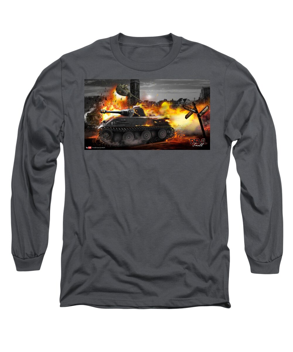 Video Game Long Sleeve T-Shirt featuring the digital art Video Game #4 by Maye Loeser