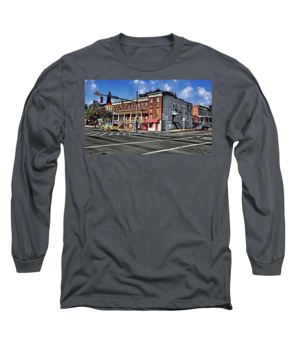 Photograph Long Sleeve T-Shirt featuring the photograph 43rd Street and York Road by Reynaldo Williams