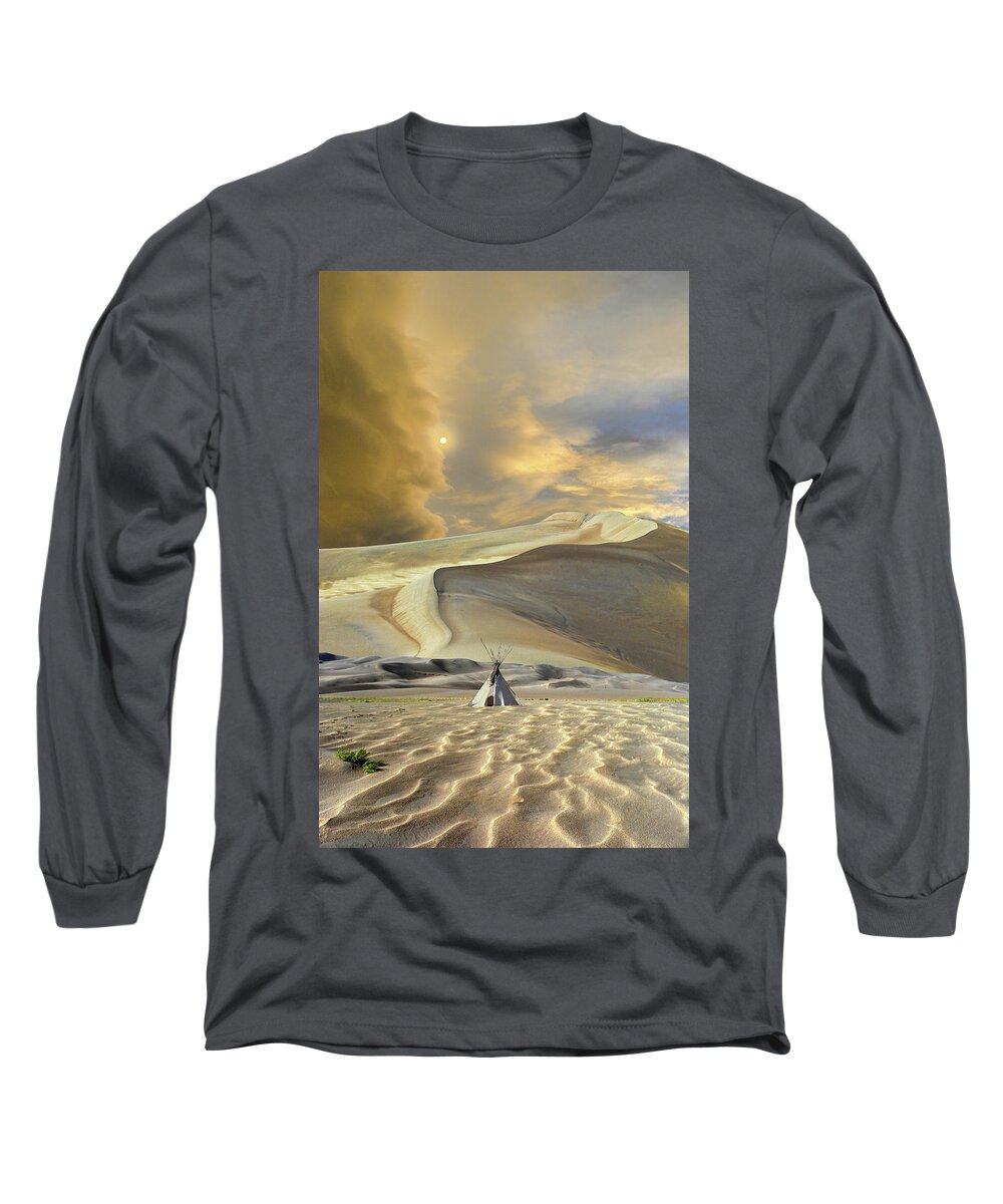 Desert Long Sleeve T-Shirt featuring the photograph 4665 by Peter Holme III