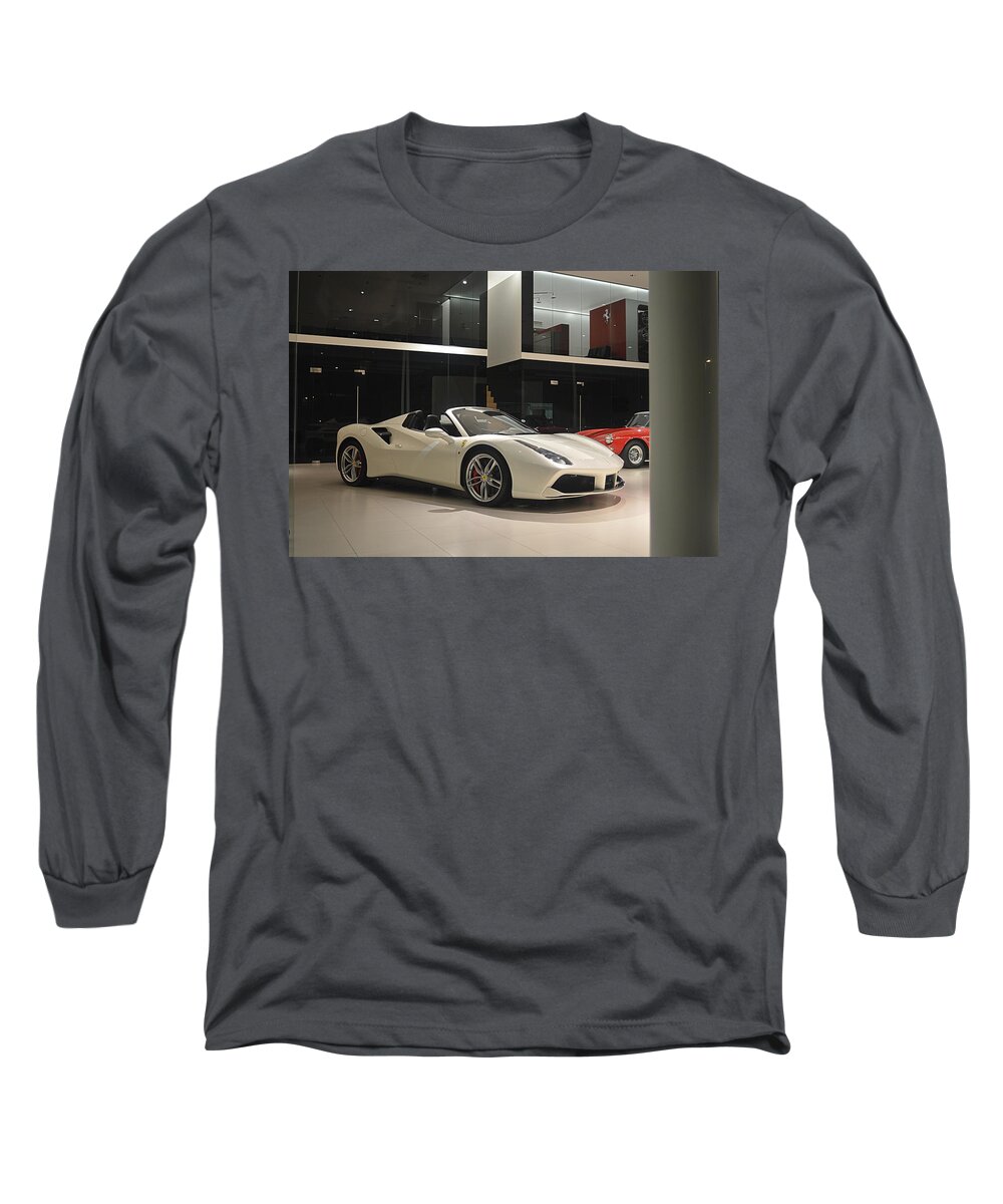 Ferrari Long Sleeve T-Shirt featuring the photograph 488 Spider by Sportscars OfBelgium