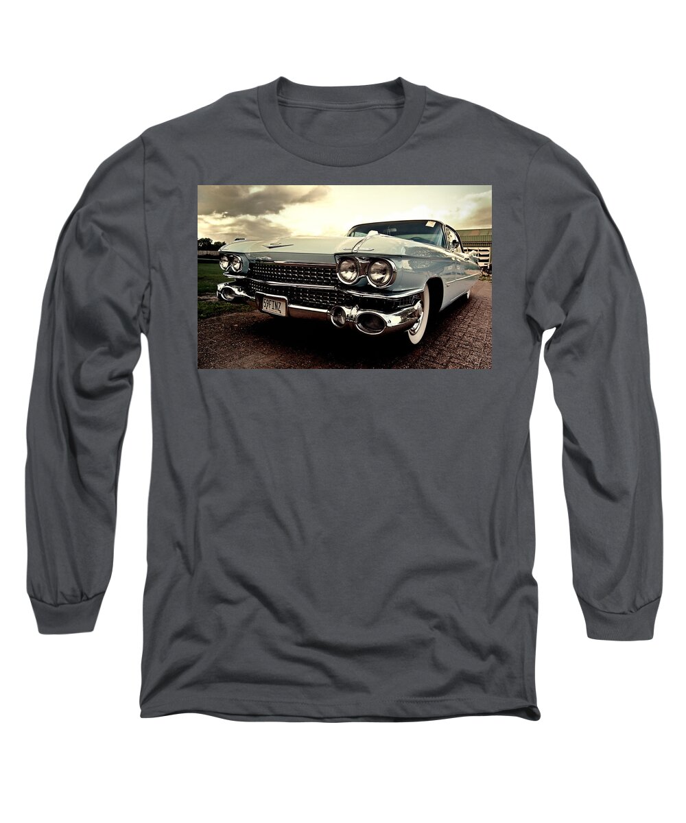 Cadillac Long Sleeve T-Shirt featuring the digital art Cadillac #5 by Maye Loeser