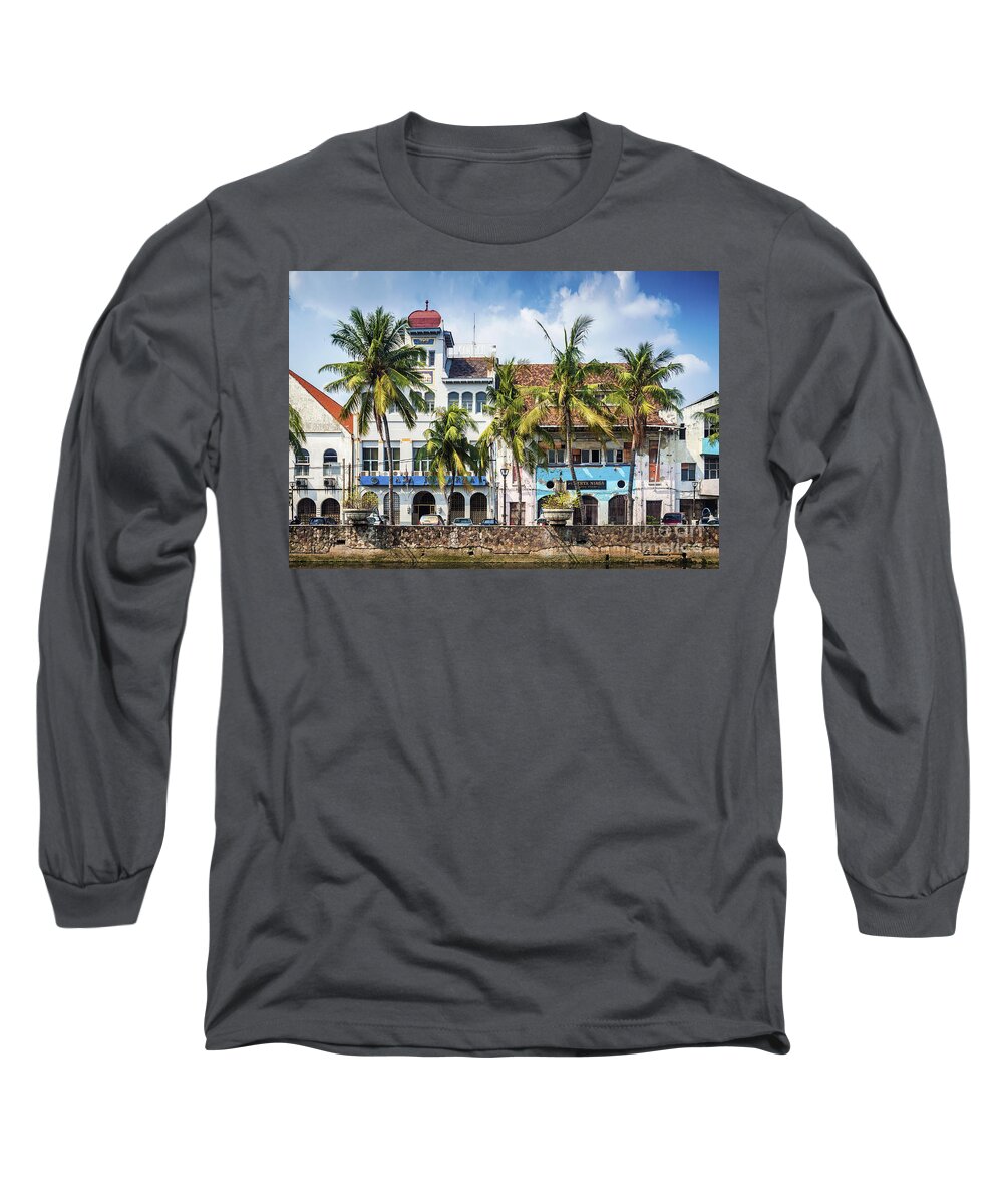 Architecture Long Sleeve T-Shirt featuring the photograph Dutch Colonial Buildings In Old Town Of Jakarta Indonesia #5 by JM Travel Photography
