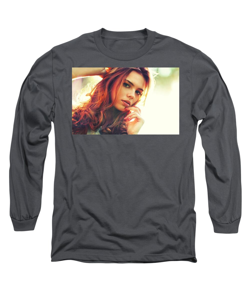Model Long Sleeve T-Shirt featuring the photograph Model #69 by Jackie Russo