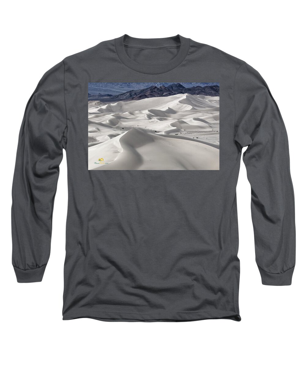 Aerial Shots Long Sleeve T-Shirt featuring the photograph Dumont Dunes 8 by Jim Thompson