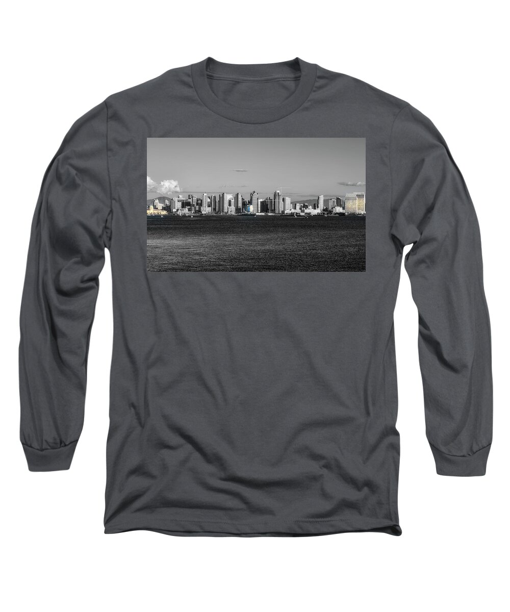 San Diego Long Sleeve T-Shirt featuring the photograph A Bit Of Color by Joseph S Giacalone