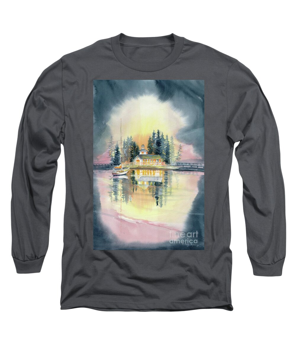 A Certain Light Long Sleeve T-Shirt featuring the painting A Certain Light by Melly Terpening