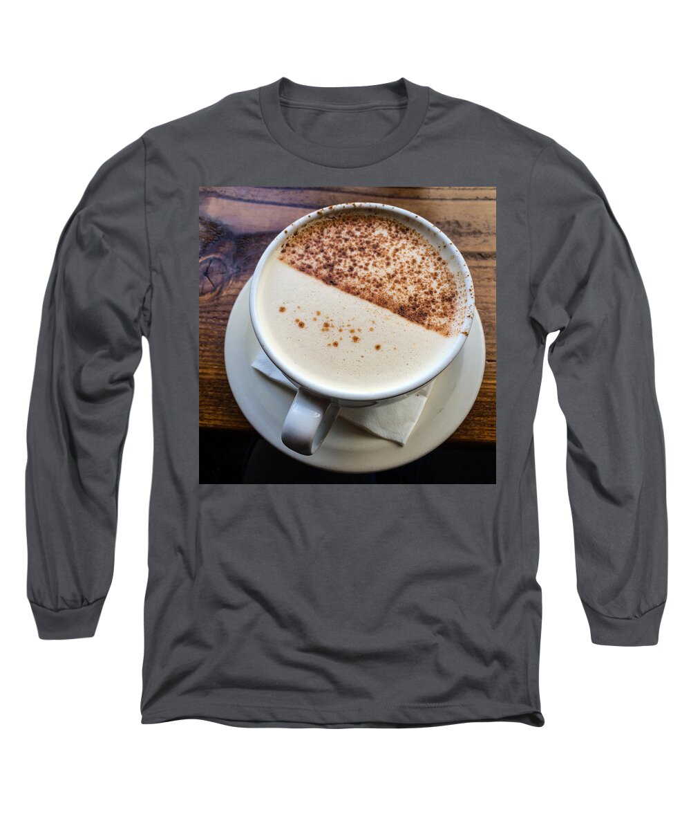 Chai Long Sleeve T-Shirt featuring the photograph A Cup of Chai by Ronda Broatch