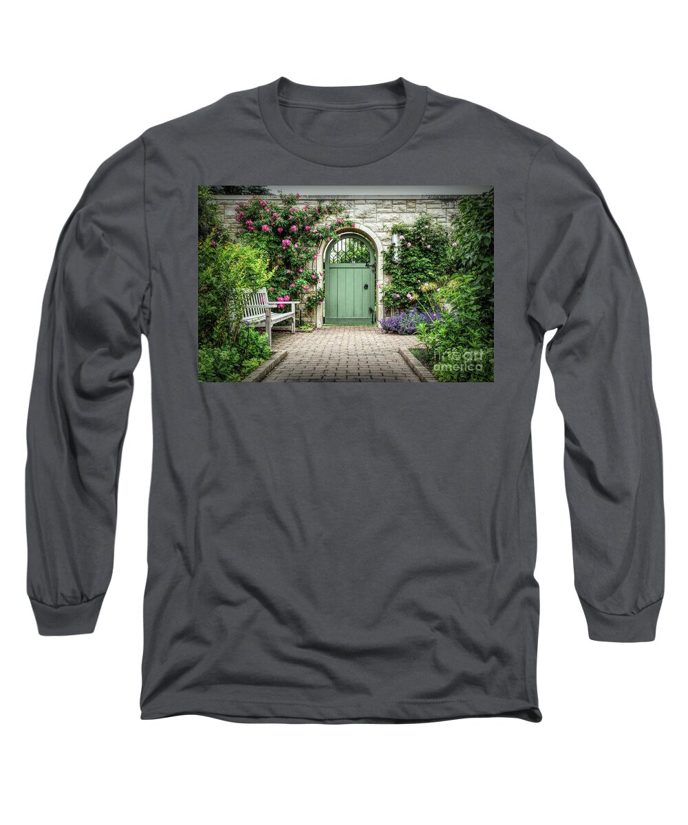 Garden Memorial Long Sleeve T-Shirt featuring the photograph A Garden Memorial by Lynn Sprowl