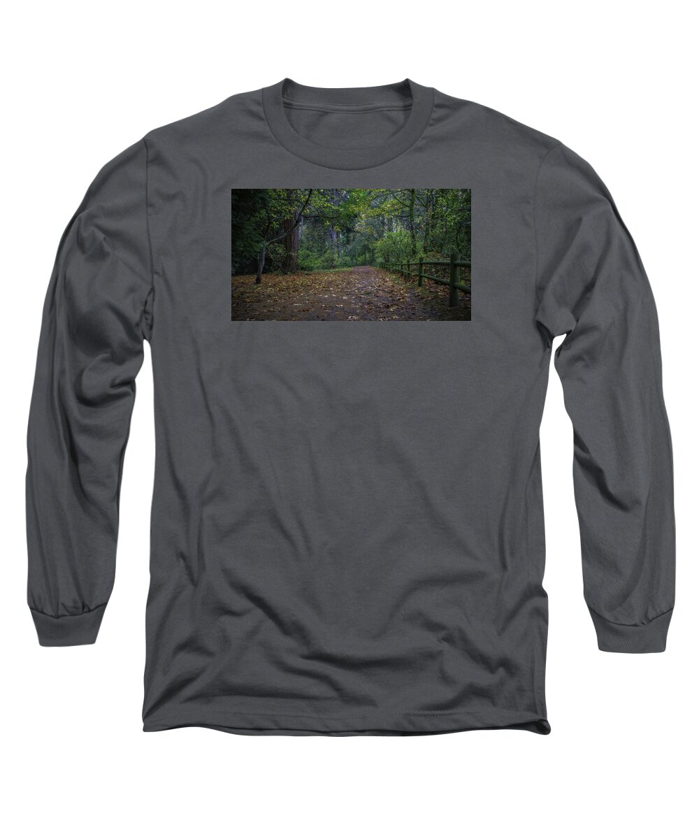 Park Long Sleeve T-Shirt featuring the photograph A Lincoln Park Autumn by Ken Stanback