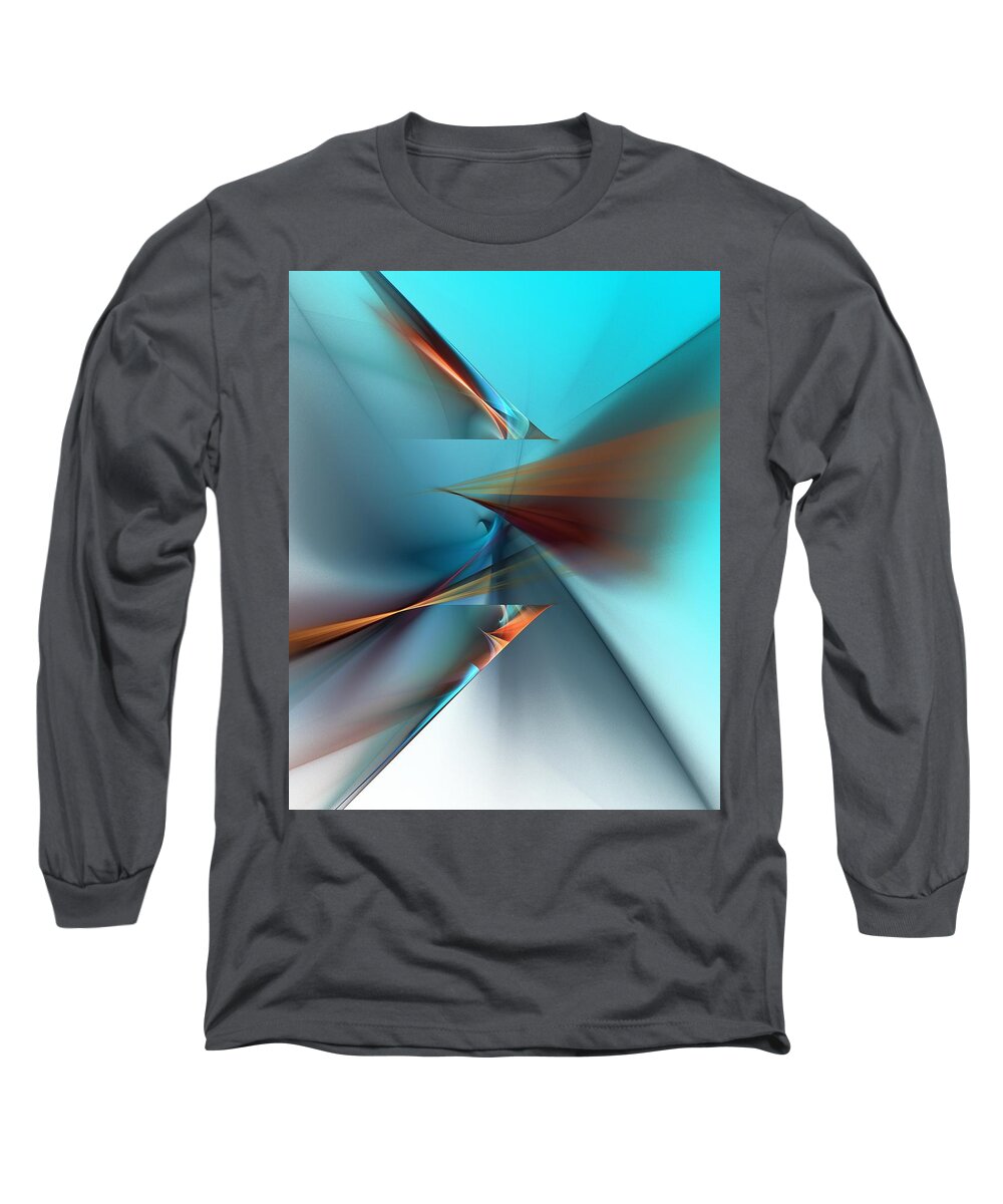 Fine Art Long Sleeve T-Shirt featuring the digital art Abstract 040411 by David Lane